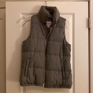 Old Navy Gray Puffy Vest